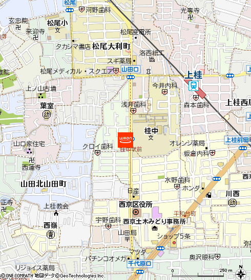グルメシティ上桂店付近の地図